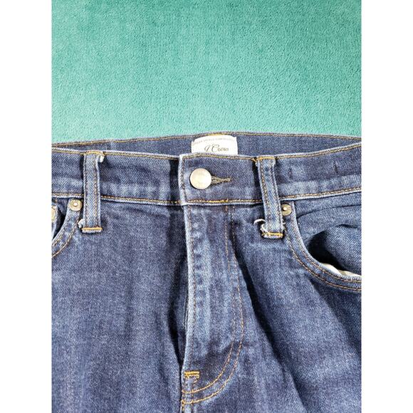 J Crew Jeans Size 32x26 Mens Blue Pants Stretch Denim Mid Rise 484 Slim Straight - Picture 8 of 15